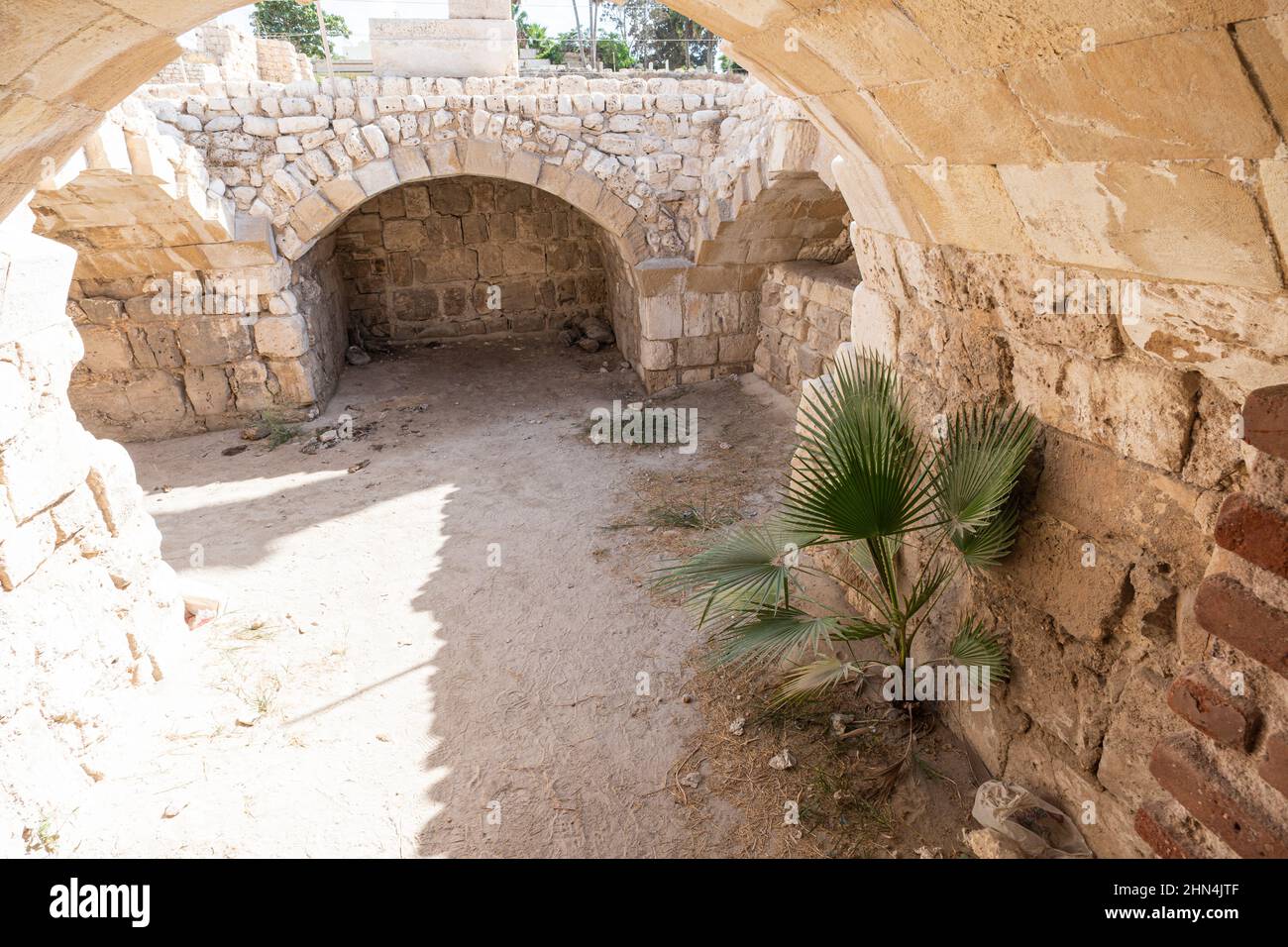 Objets romains anciens lors des fouilles dans la ville d'Alexandrie. Égypte. Attractions. Banque D'Images