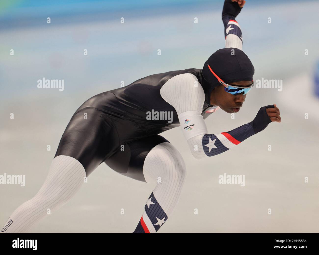 Erin Jackson, des ÉtatsUnis, participe à la compétition de patinage de