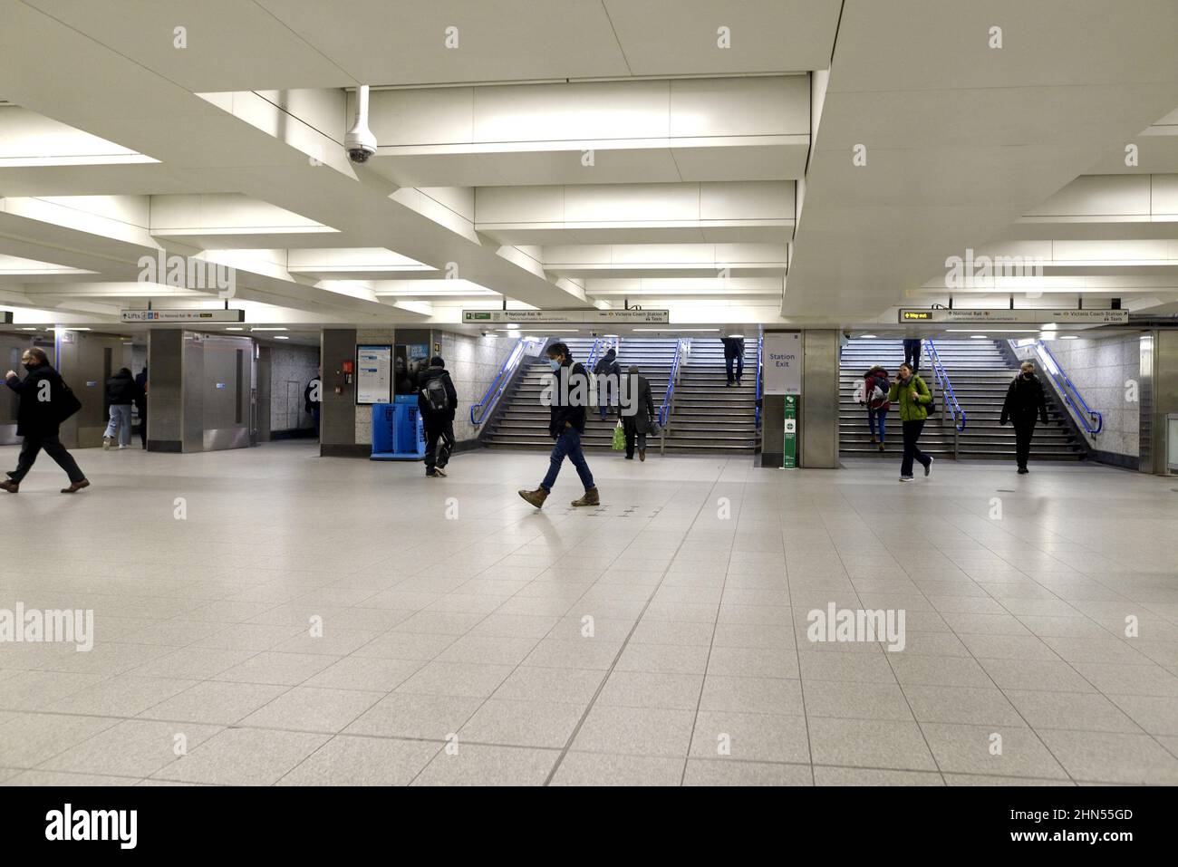 Londres, Angleterre, Royaume-Uni. Métro de Londres : station Victoria Banque D'Images