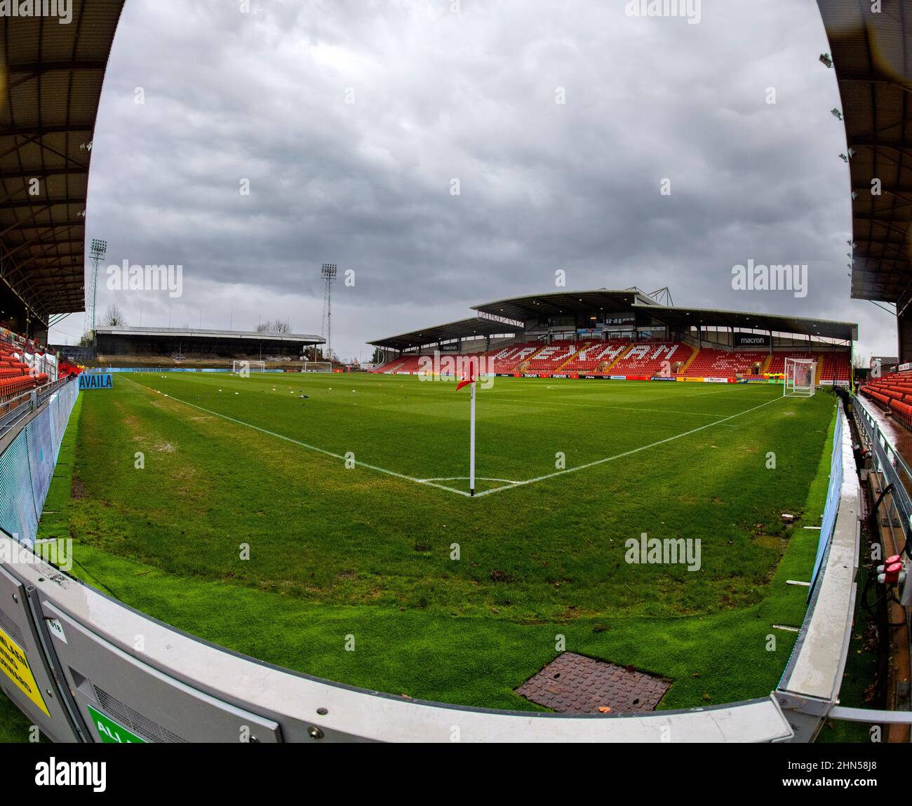 Équipes de football Wrexham et Borehamwood Banque D'Images