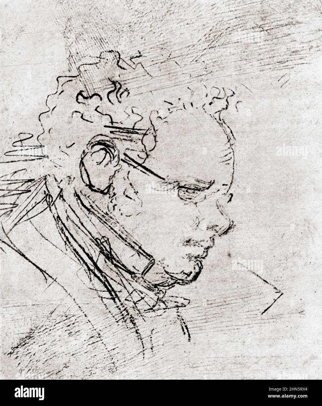 Franz Peter Schubert, 1797 – 1828. Compositeur autrichien. Après un dessin d'un de ses amis, Moritz von Schwind, 1820. De l'âge d'or de Vienne, publié en 1948. Banque D'Images