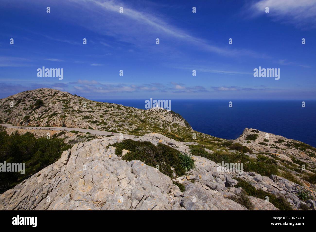 Far de Formentor, phare du Cap de Formentor, Majorque, Espagne Banque D'Images