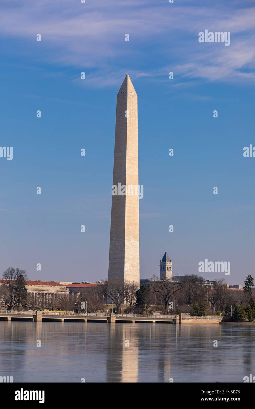 WASHINGTON, DC, USA : le Washington Monument. Banque D'Images