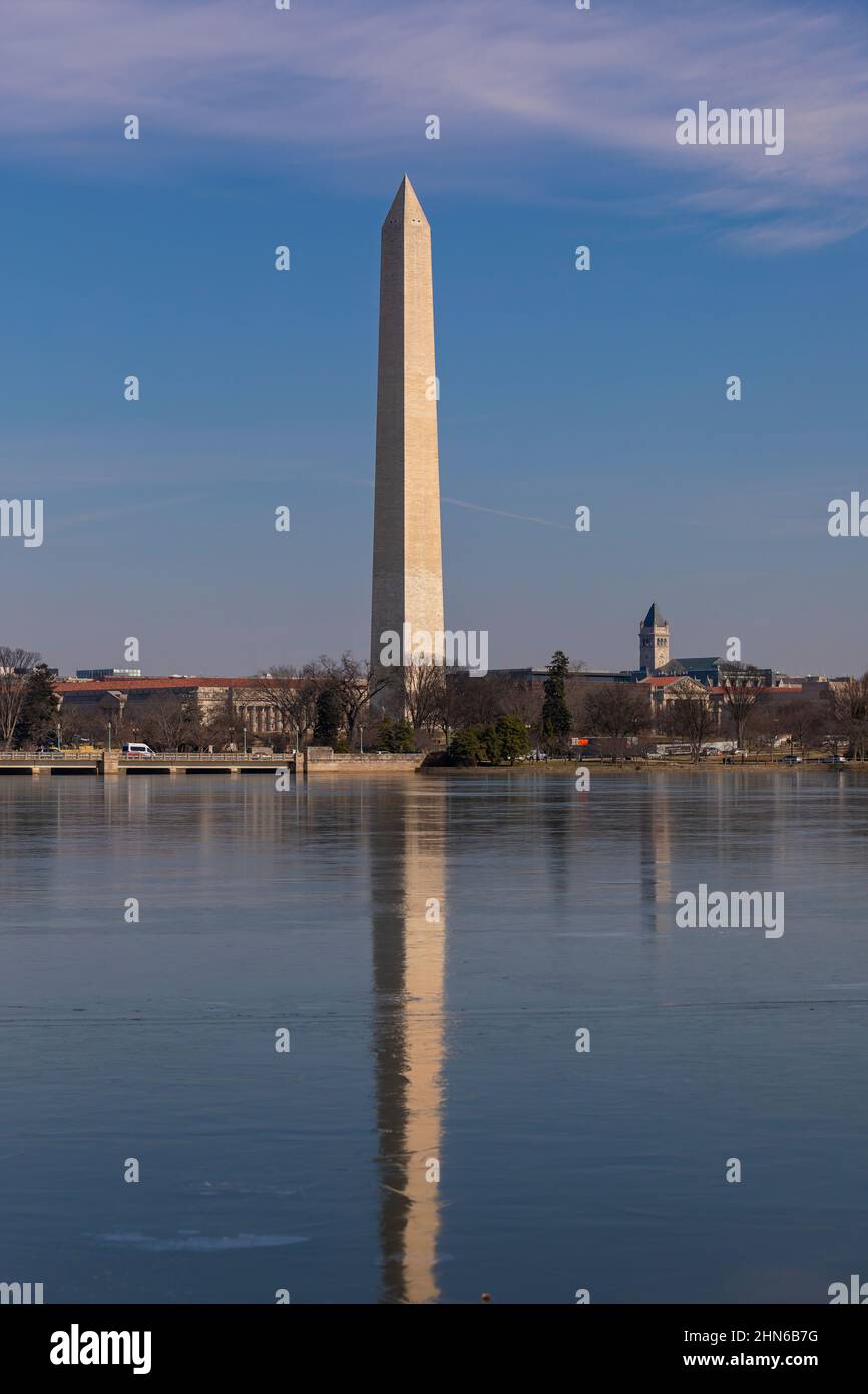 WASHINGTON, DC, USA : le Washington Monument. Banque D'Images