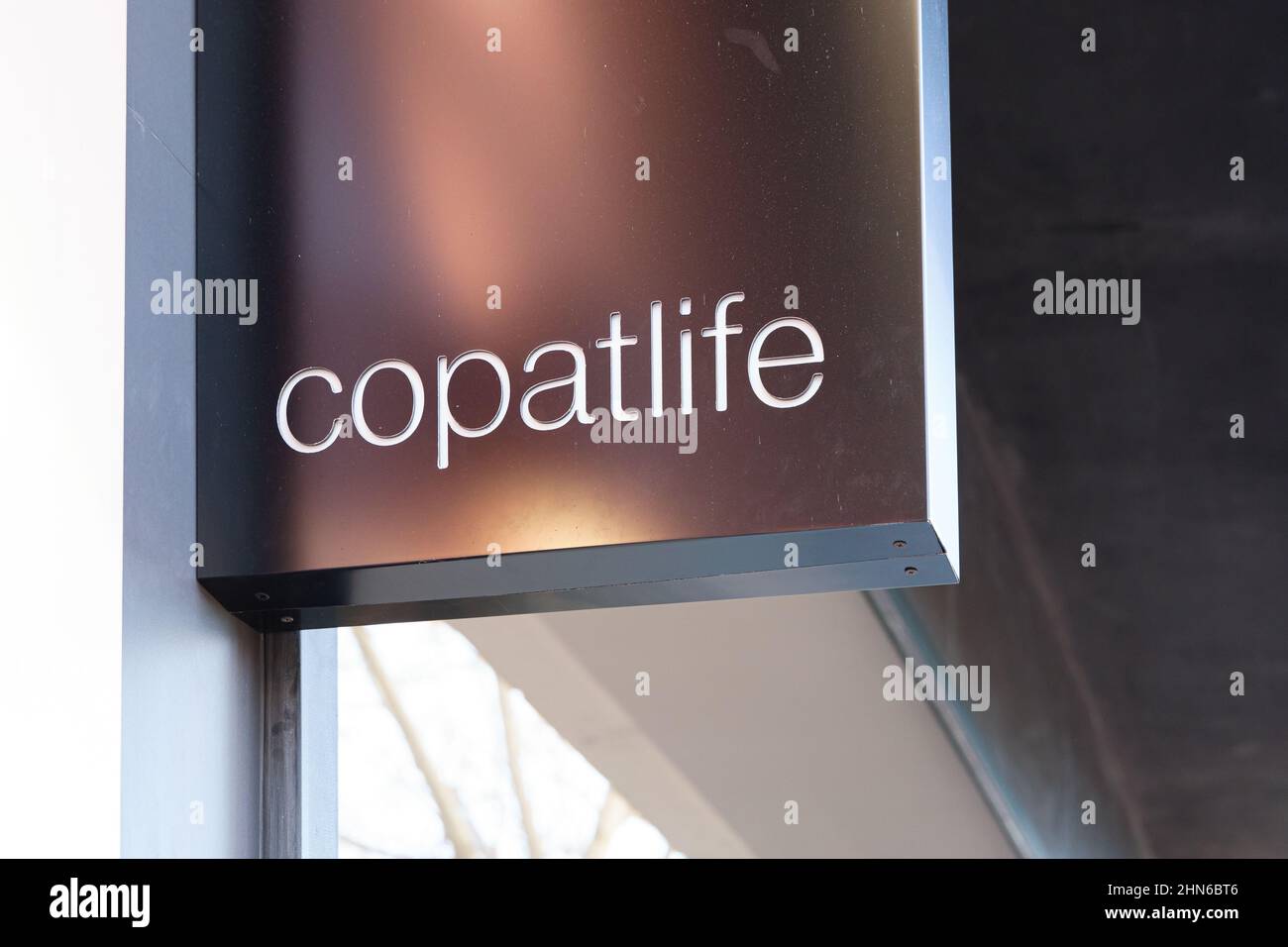 VALENCIA, ESPAGNE - 02 FÉVRIER 2022 : Copatlife est une entreprise italienne spécialisée dans la conception de cuisines modernes Banque D'Images
