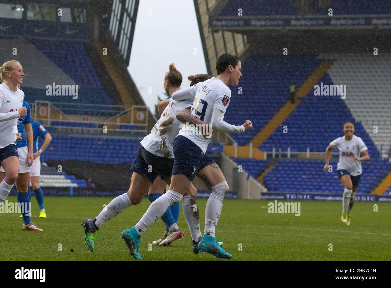 Birmingham City femmes vs Tottenham Hotspur femmes - faits saillants du match de Super League féminine (février 2022) | Tottenham gagne 2-0 Banque D'Images