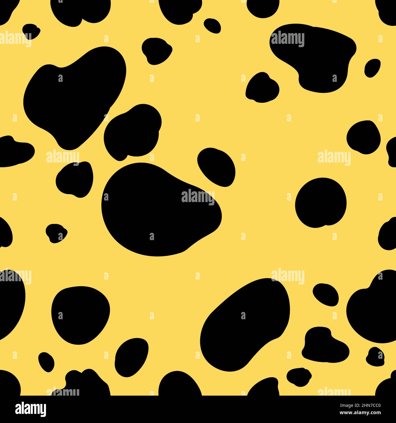 Texture de fourrure dalmate colorée. Motif vectoriel sans couture. Illustration de Vecteur