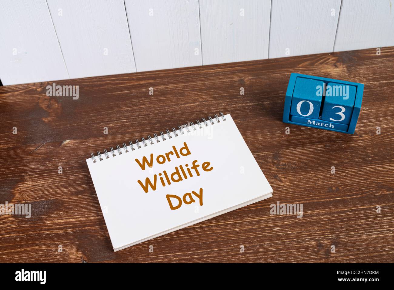 Le concept de célébration de la Journée mondiale de la faune le 3 mars. Banque D'Images