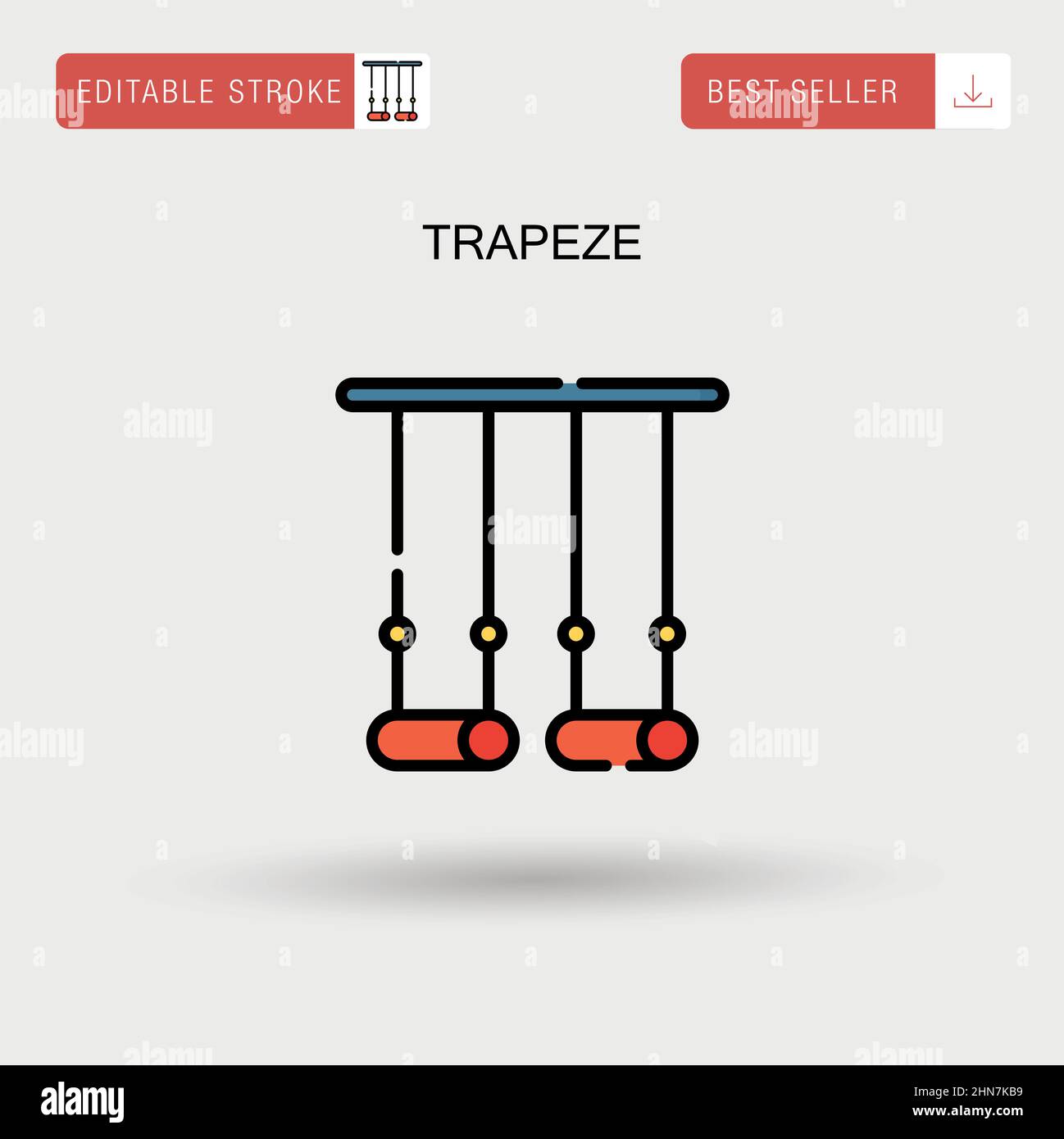 Trapèze icône de vecteur simple. Illustration de Vecteur