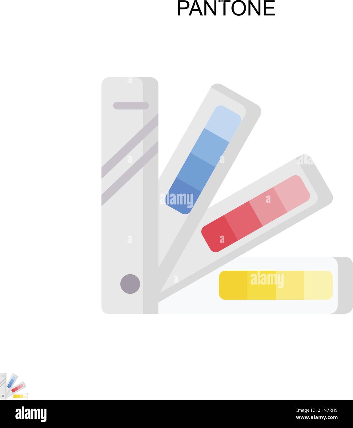 Icône de vecteur simple Pantone.Modèle de conception de symbole d'illustration pour élément d'interface utilisateur Web mobile. Illustration de Vecteur