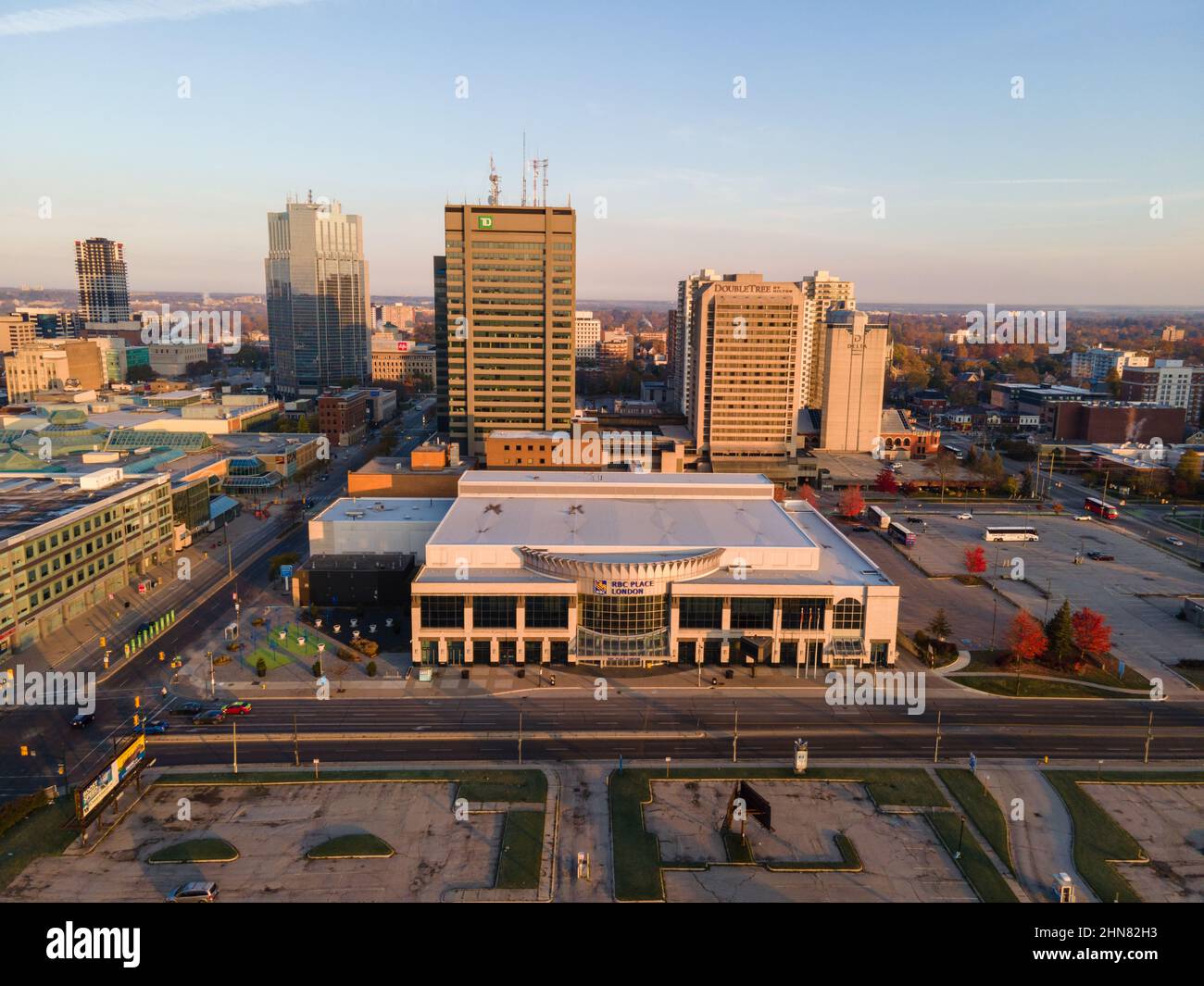 London Ontario Canada 6 2021 nov., RBC place London Aerial. Luke Durda/Alamy Banque D'Images