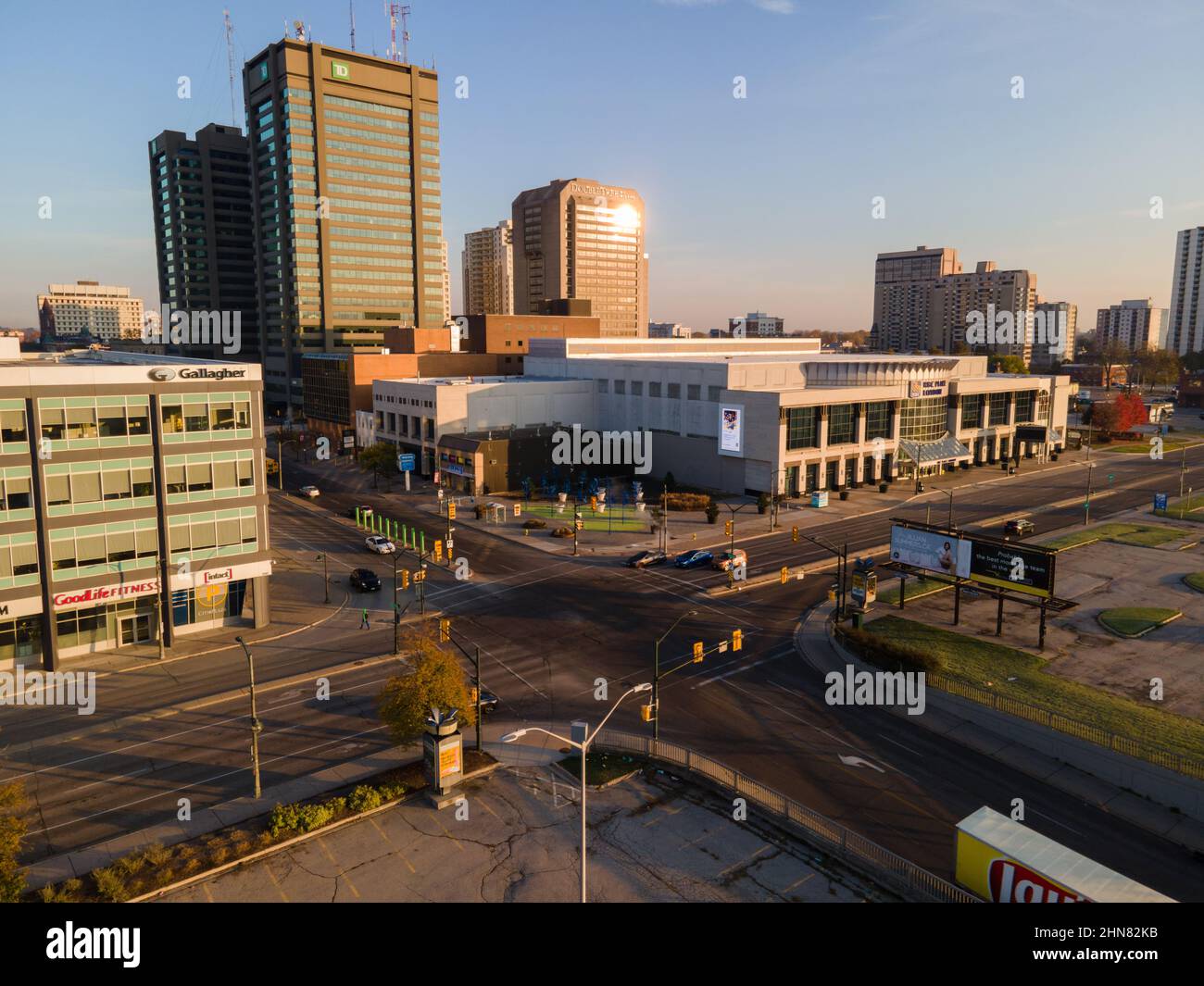 London Ontario Canada 6 2021 nov., RBC place London Aerial. Luke Durda/Alamy Banque D'Images