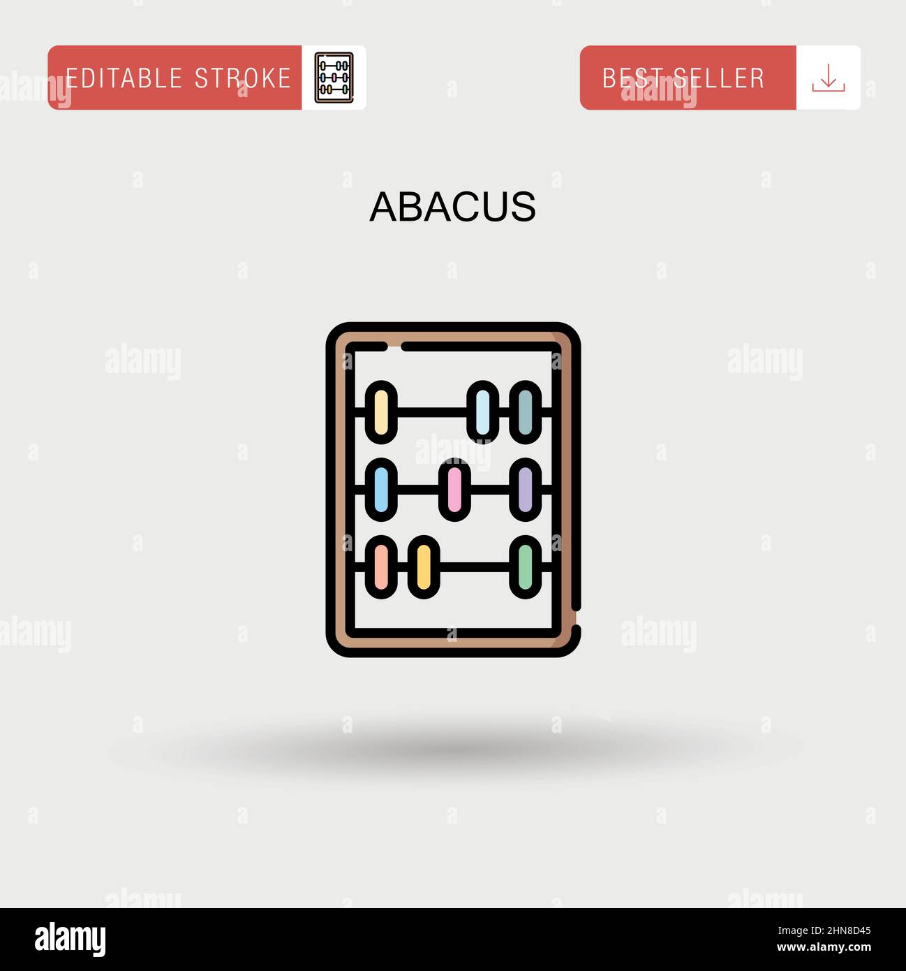 Icône de vecteur simple Abacus. Illustration de Vecteur