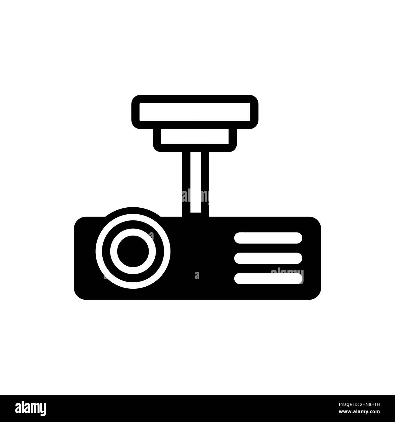 Icône du projecteur multimédia. Regardez une présentation ou un film. Vecteur sur fond blanc isolé. SPE 10. Illustration de Vecteur