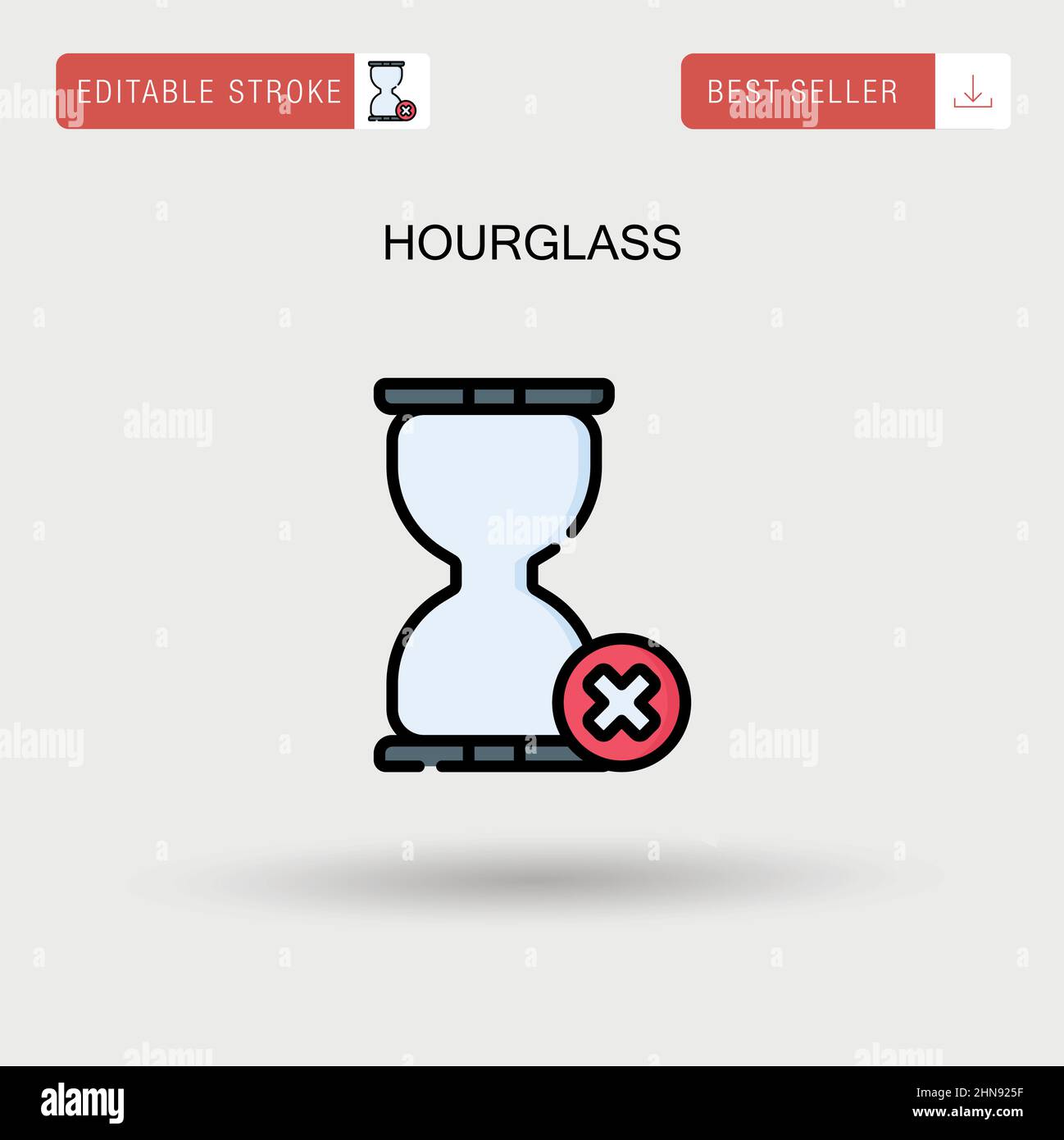 Icône de vecteur simple HourGlass. Illustration de Vecteur