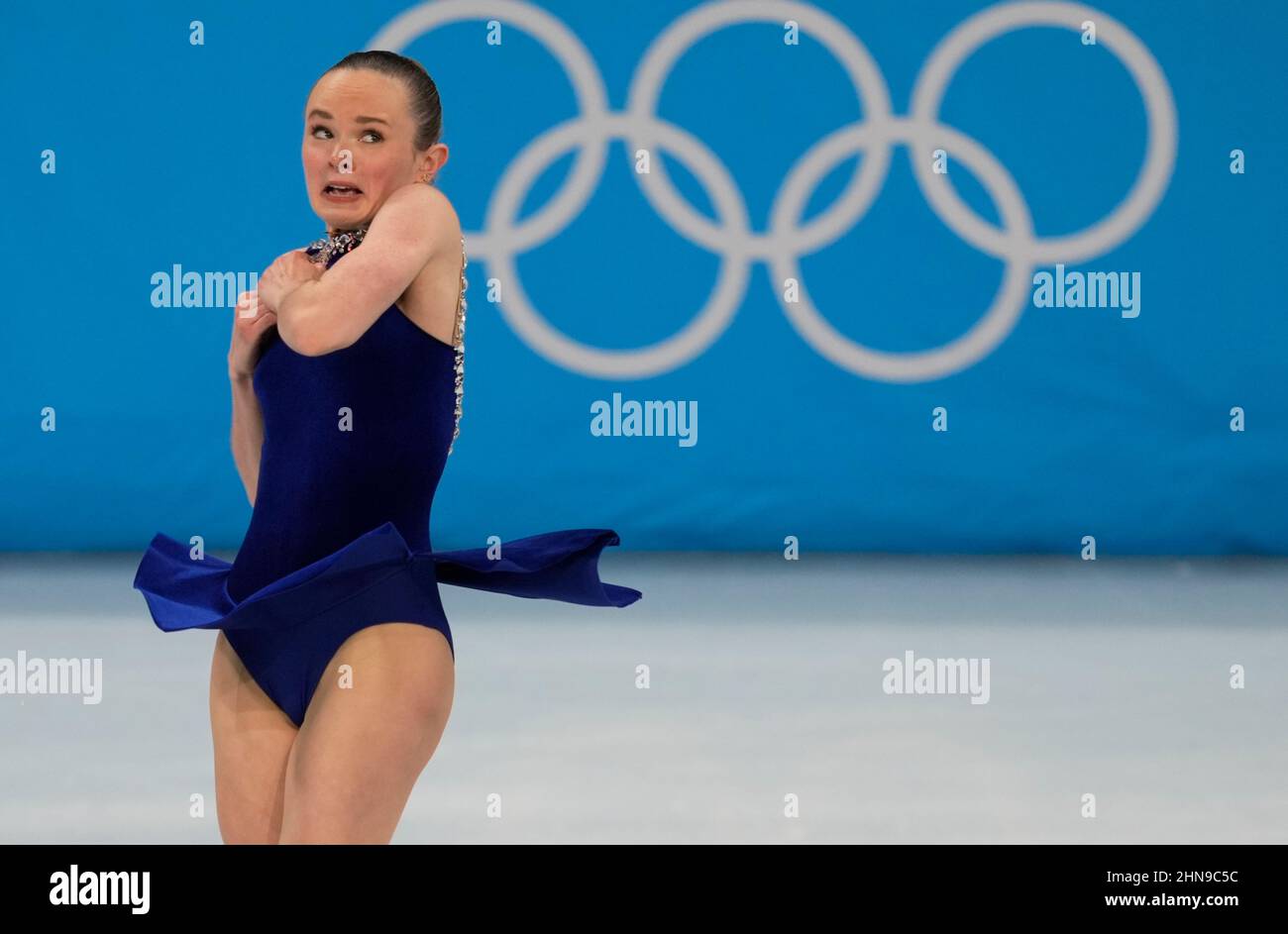 Beijing, Chine, Jeux olympiques d'hiver de 2022, 15 février 2022 : Mariah Bell des États-Unis pendant le patinage artistique au stade intérieur Capital. Prix Kim/CSM. Crédit : CAL Sport Media/Alay Live News Banque D'Images