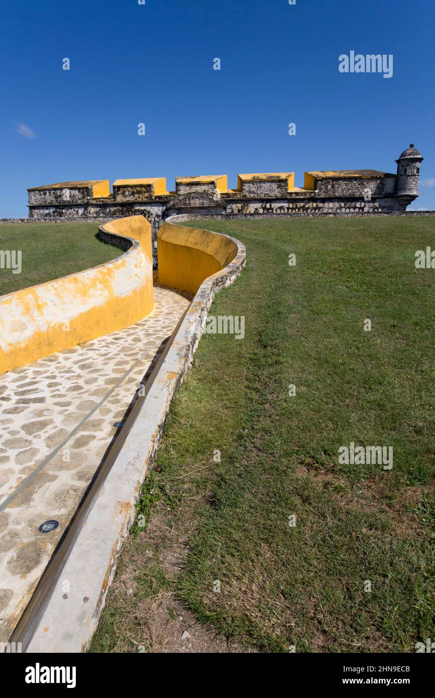 Entrée, fort San Jose el Alto, 1792, San Francisco de Campeche, État de Campeche, Mexique Banque D'Images