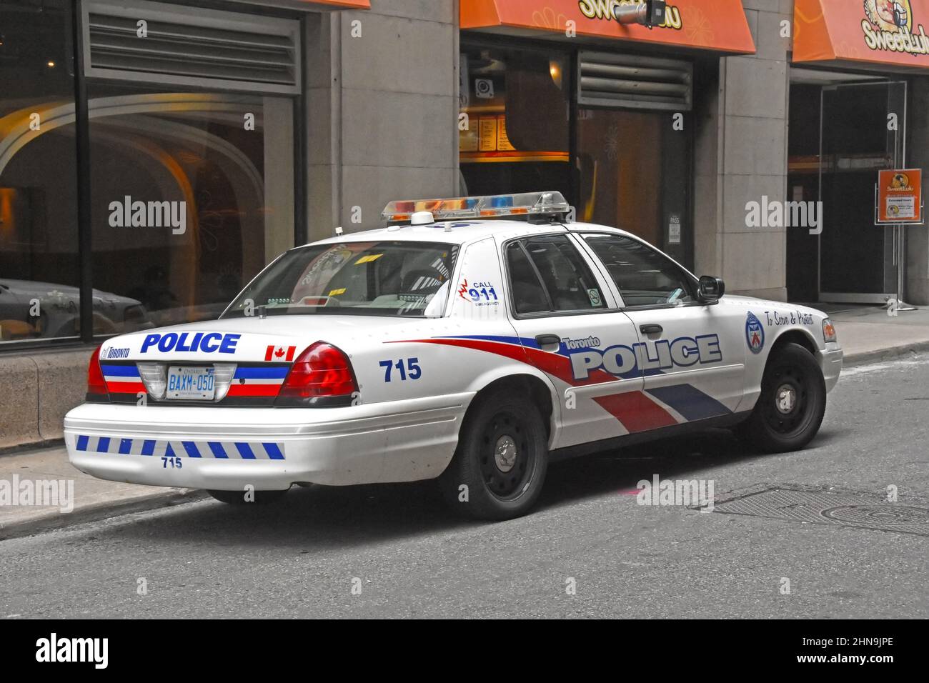 Voiture de police à Toronto, Canada Banque D'Images