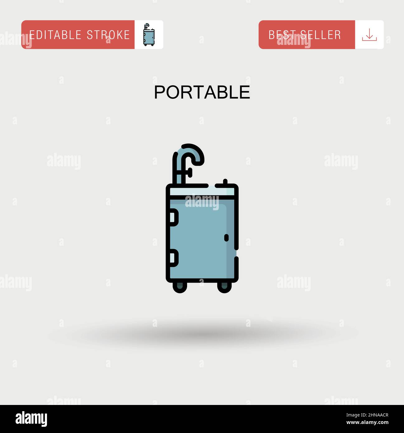 Icône de vecteur simple portable. Illustration de Vecteur