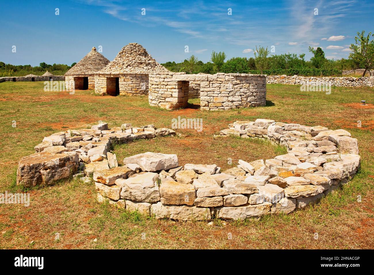 Parc Kazun dans la région de l'Istrie en Croatie, site national d'histoire Banque D'Images