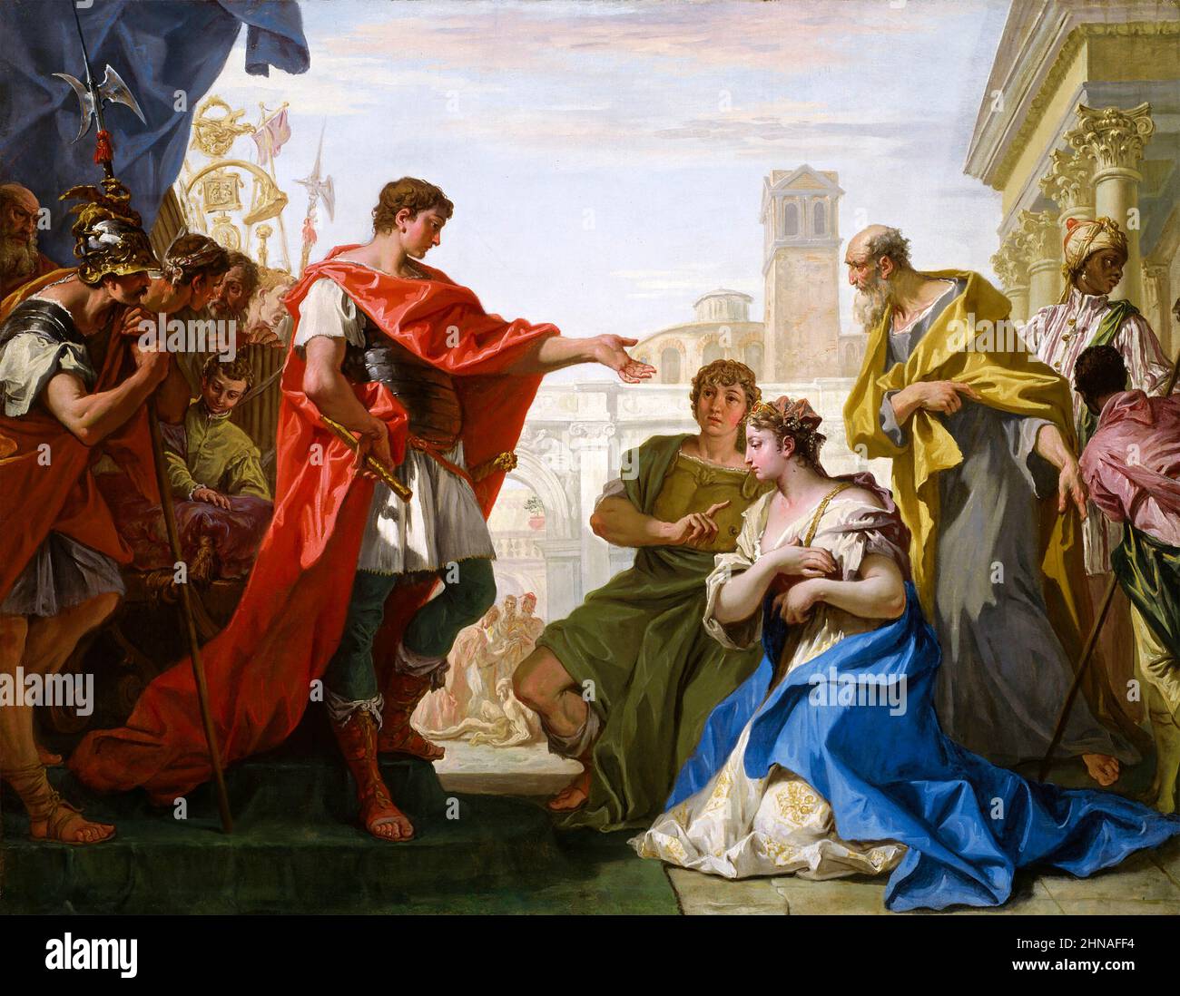 Scipio Africanus. La continence de Scipion de Sebastiano Ricci (1659-1734), huile sur toile, v. 1706 Banque D'Images