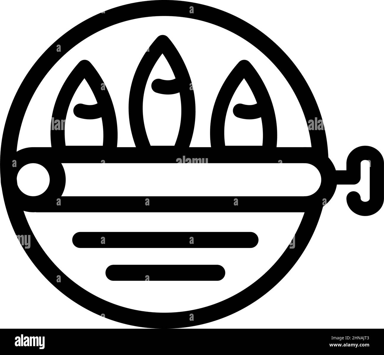 Icône boîte de sardines.Illustration du poisson en conserve, du hareng, du sprat.Icône de nourriture vectorielle pour la conception de sites Web isolée sur fond blanc. Illustration de Vecteur