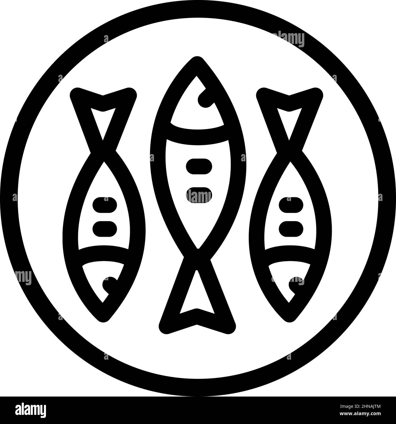 Icône boîte de sardines.Illustration du poisson en conserve, du hareng, du sprat.Icône de nourriture vectorielle pour la conception de sites Web isolée sur fond blanc. Illustration de Vecteur