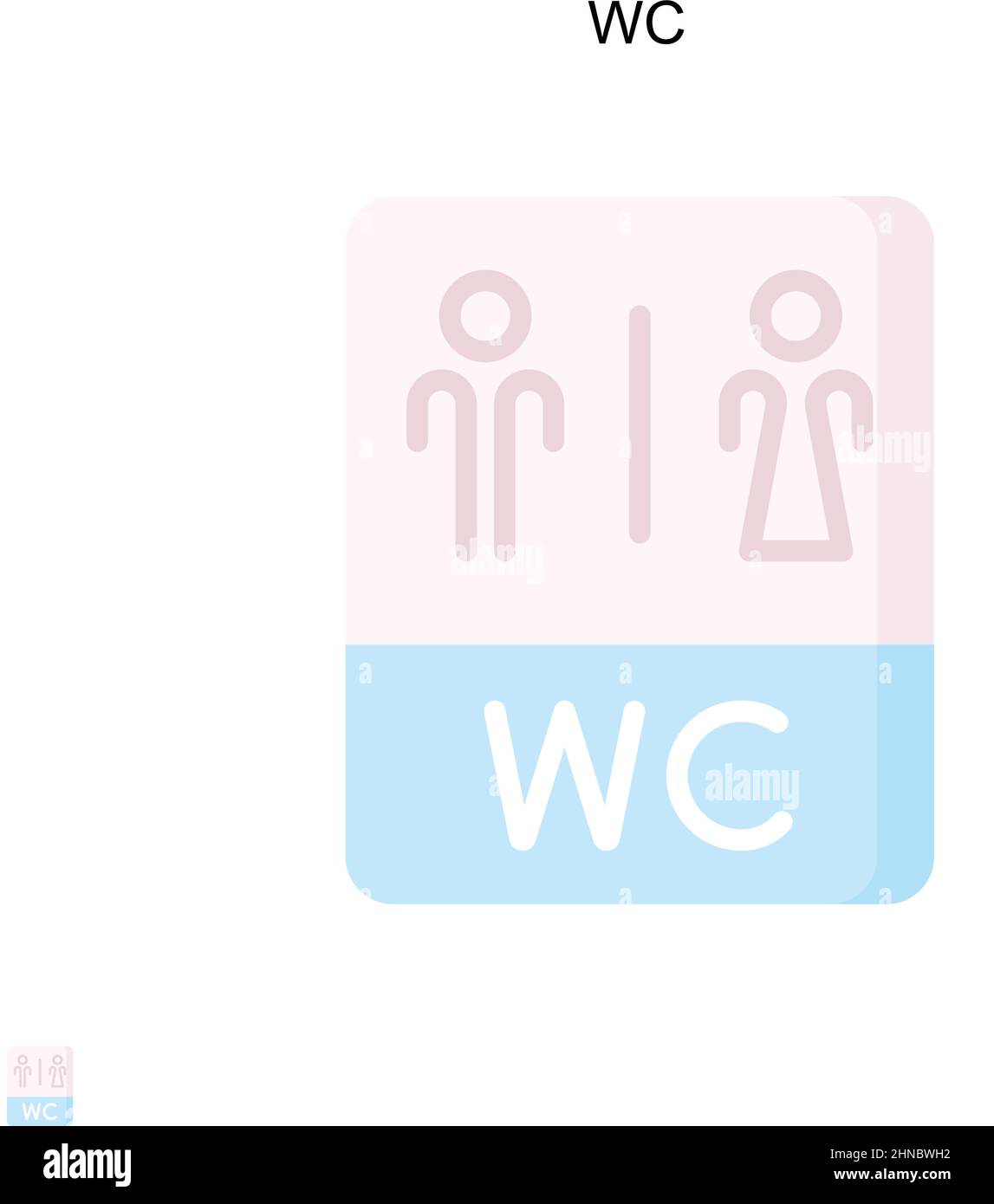 Icône de vecteur simple WC.Modèle de conception de symbole d'illustration pour élément d'interface utilisateur Web mobile. Illustration de Vecteur Icône de vecteur simple WC.Modèle de conception de symbole d'illustration pour élément d'interface utilisateur Web mobile. Illustration de Vecteur