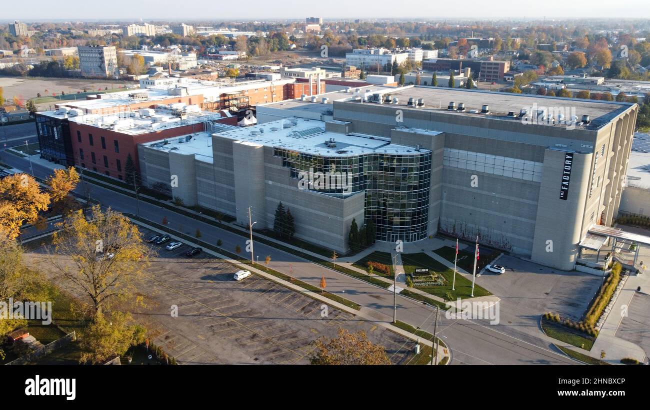 The Factory London, Canada, parc d'attractions intérieur. Luke Durda/Alamy Banque D'Images