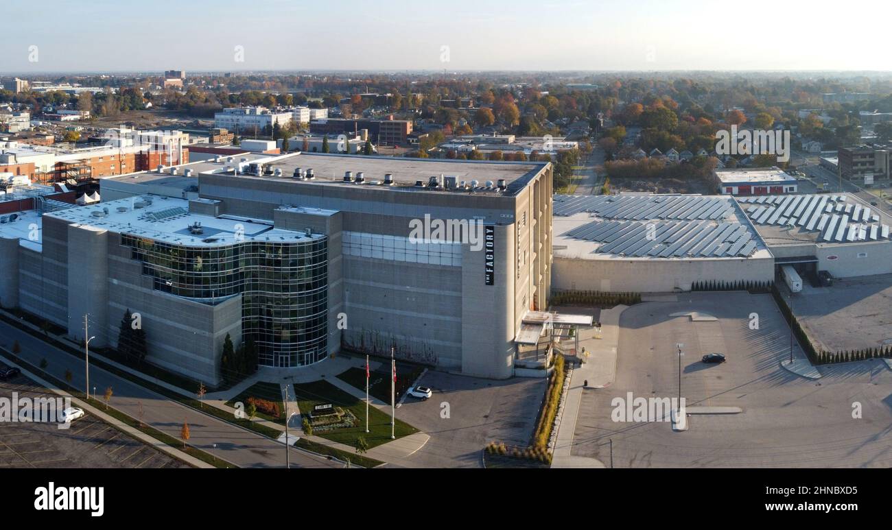 The Factory London, Canada, parc d'attractions intérieur. Luke Durda/Alamy Banque D'Images