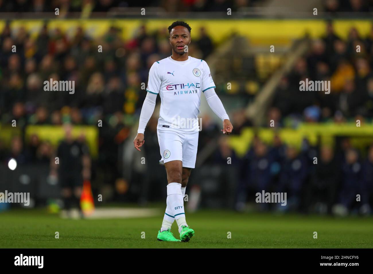 Raheem Sterling de Manchester City - Norwich City et Manchester City, Premier League, Carrow Road, Norwich, Royaume-Uni - 12th février 2022 usage éditorial exclusif - des restrictions DataCo s'appliquent Banque D'Images