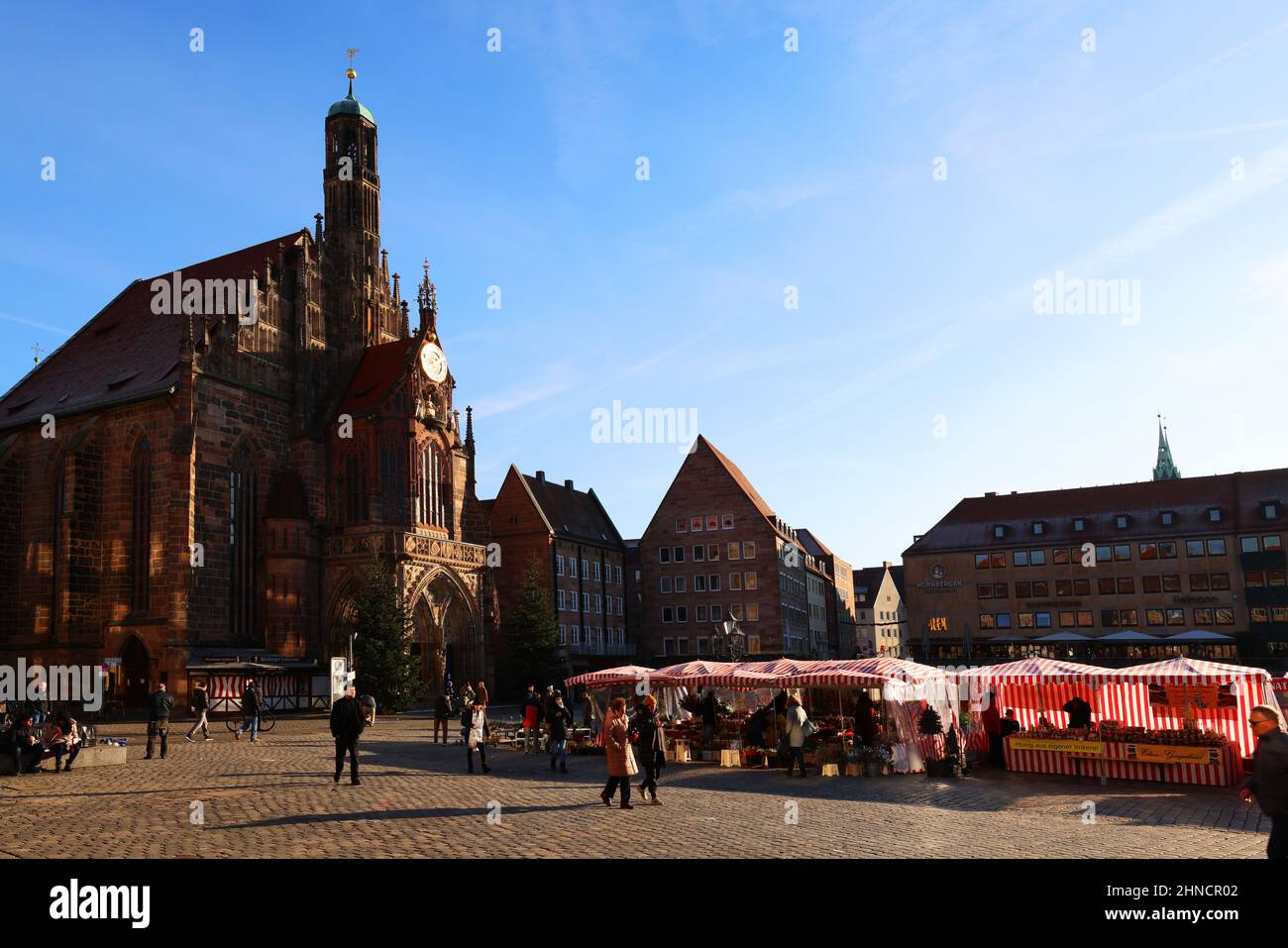 Kunst, Kirche, Gutik, Nürnberg, gotische Frauenkirche am Makrt in der Innenstadt oder Altstadt von Nuremberg oder Nuernberg, Franken, Bayern Banque D'Images