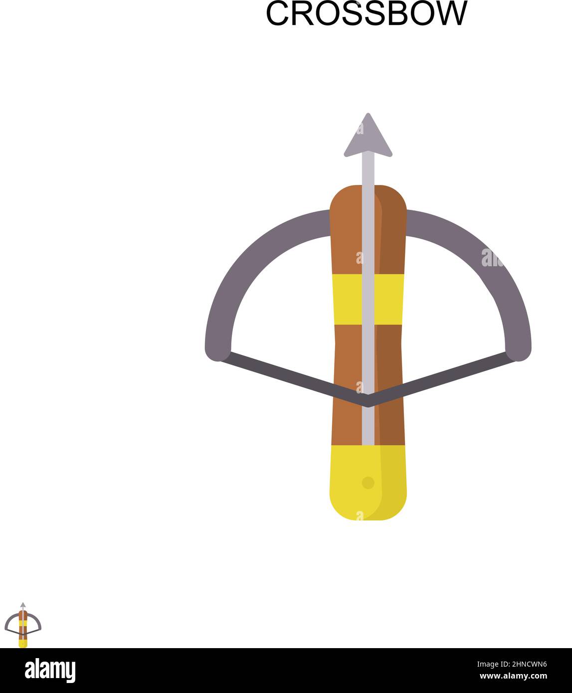 Icône de vecteur simple Crossbow.Modèle de conception de symbole d'illustration pour élément d'interface utilisateur Web mobile. Illustration de Vecteur Icône de vecteur simple Crossbow.Modèle de conception de symbole d'illustration pour élément d'interface utilisateur Web mobile. Illustration de Vecteur