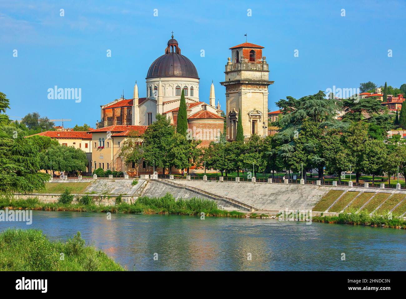 San Giorgio à Braida, église catholique romaine de Vérone, région de Vénétie, Italie. Banque D'Images