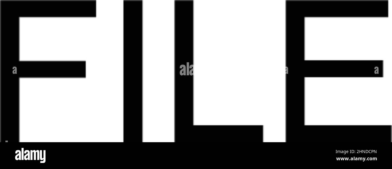 Icône de vecteur simple de fichier.Modèle de conception de symbole d'illustration pour élément d'interface utilisateur Web mobile. Illustration de Vecteur