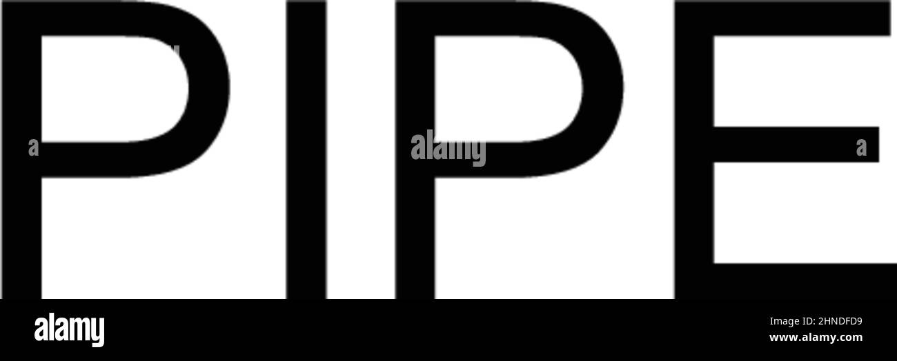 Icône de vecteur simple de tuyauterie.Modèle de conception de symbole d'illustration pour élément d'interface utilisateur Web mobile. Illustration de Vecteur