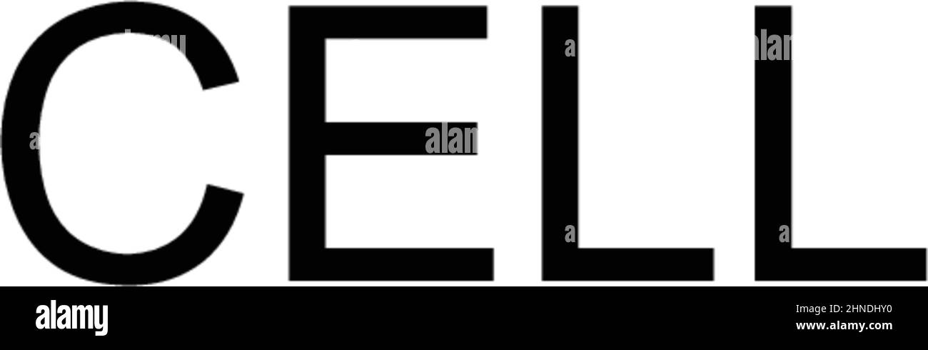 Icône de vecteur simple de cellule.Modèle de conception de symbole d'illustration pour élément d'interface utilisateur Web mobile. Illustration de Vecteur