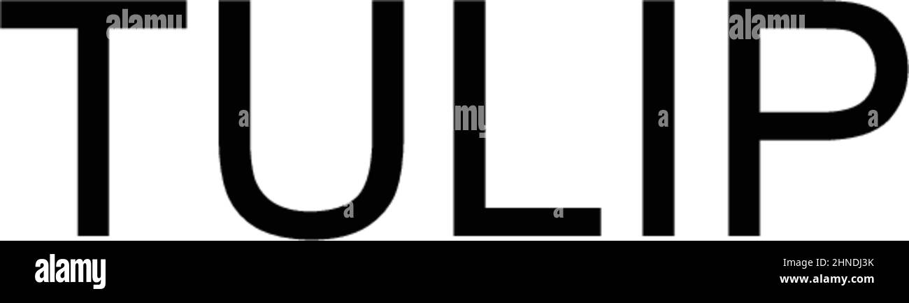 Icône de vecteur simple tulipe.Modèle de conception de symbole d'illustration pour élément d'interface utilisateur Web mobile. Illustration de Vecteur