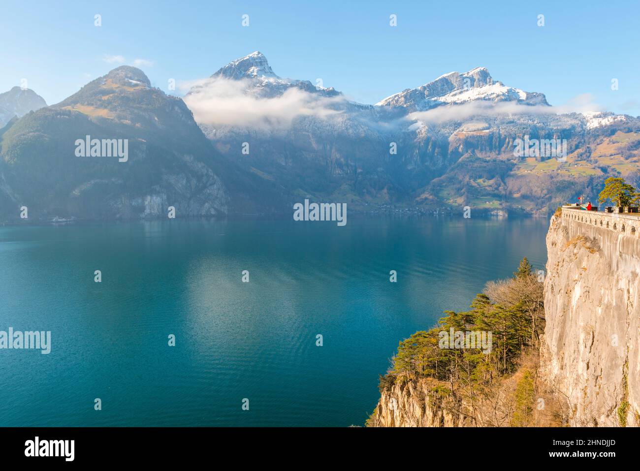 Alpes suisses. Canton d'Uri. Paysage de montagne. Banque D'Images