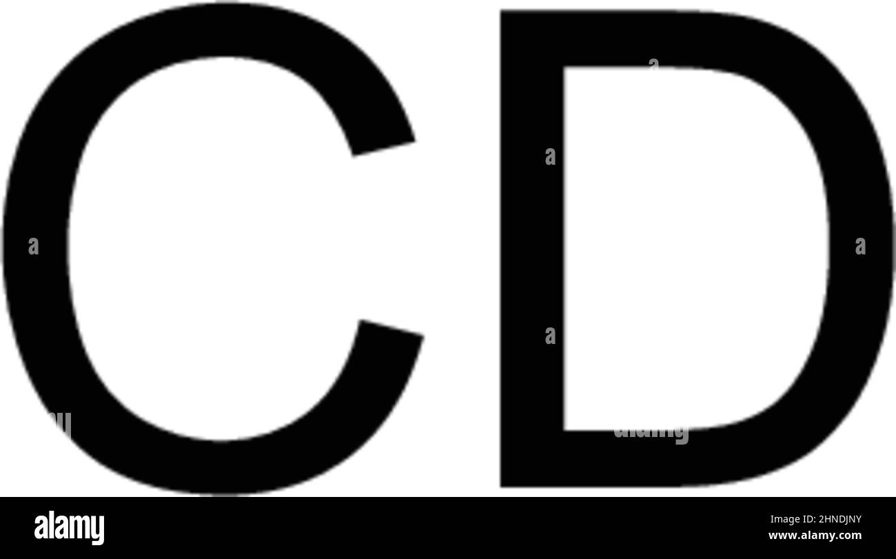 Icône CD simple Vector.Modèle de conception de symbole d'illustration pour élément d'interface utilisateur Web mobile. Illustration de Vecteur