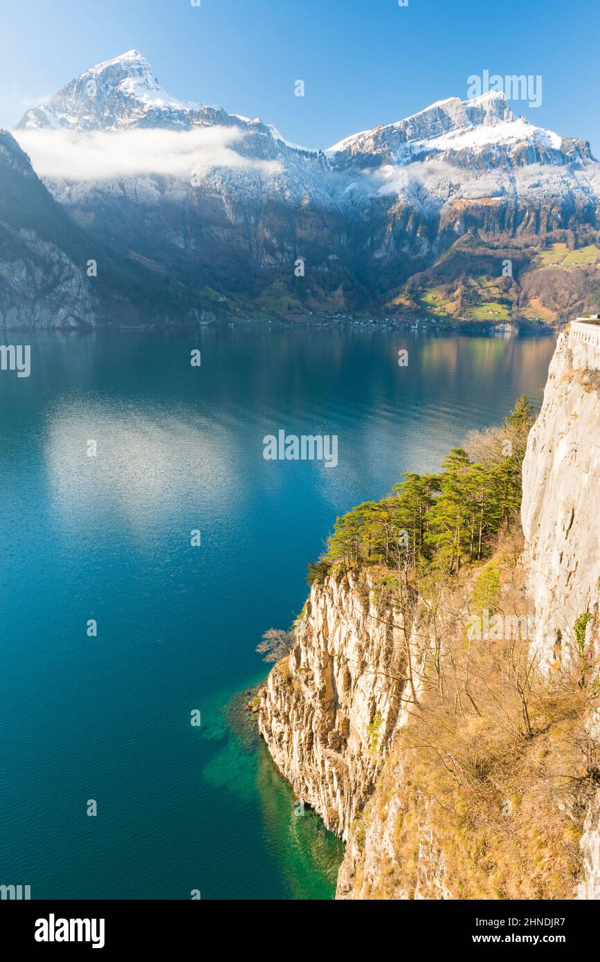 Alpes suisses. Canton d'Uri. Paysage de montagne. Banque D'Images