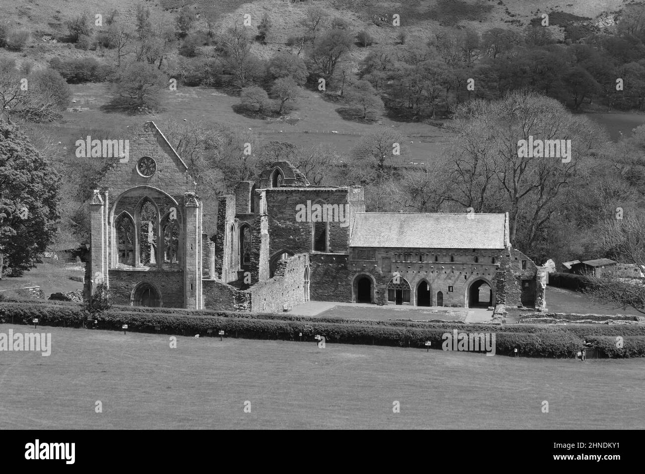 L'abbaye de Valle Crucis est une abbaye cistercienne située à Llantysillio dans le Denbighshire, fondée en 1201 par le prince Madog ap Gruffydd Banque D'Images