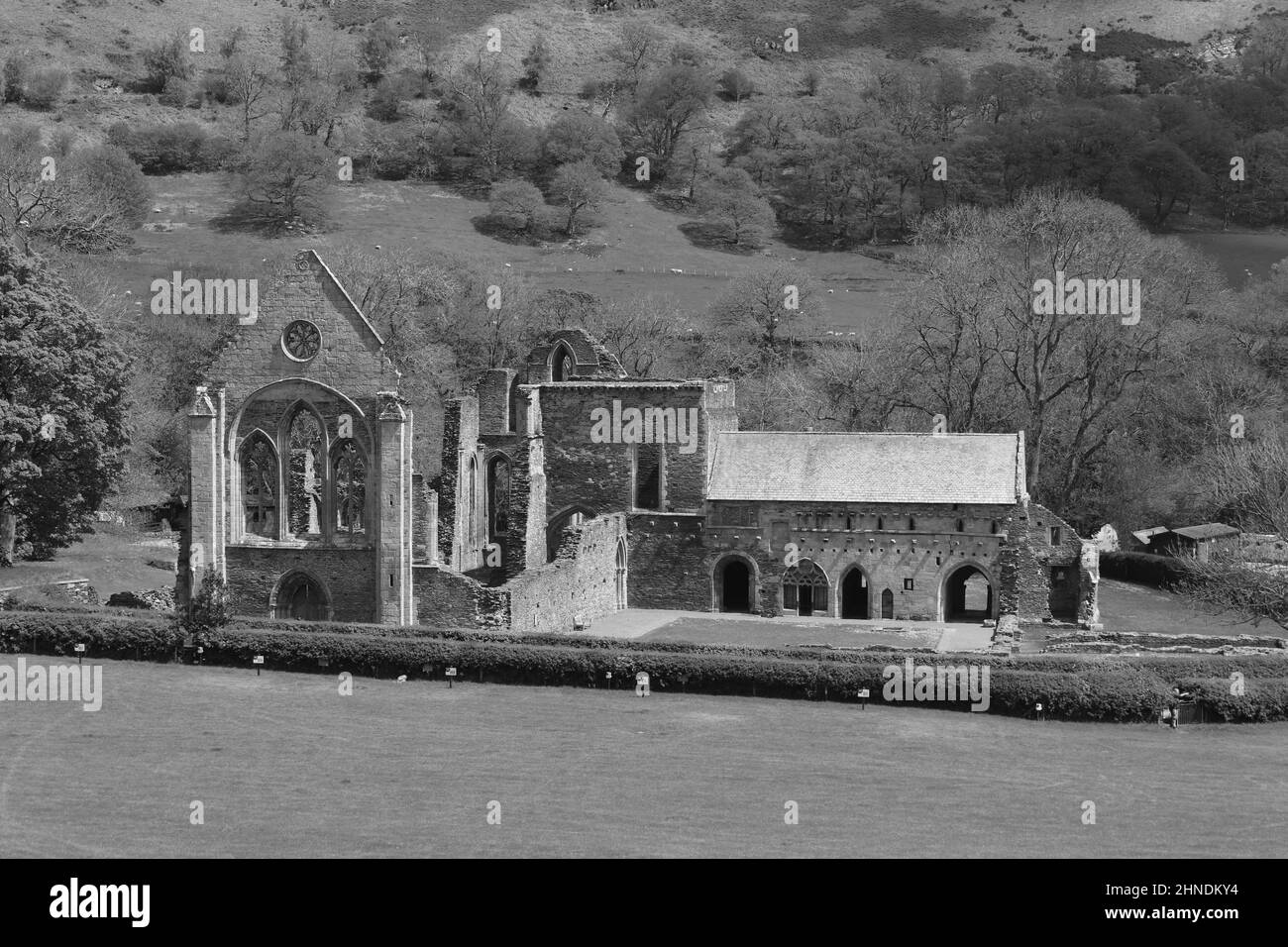 L'abbaye de Valle Crucis est une abbaye cistercienne située à Llantysillio dans le Denbighshire, fondée en 1201 par le prince Madog ap Gruffydd Banque D'Images