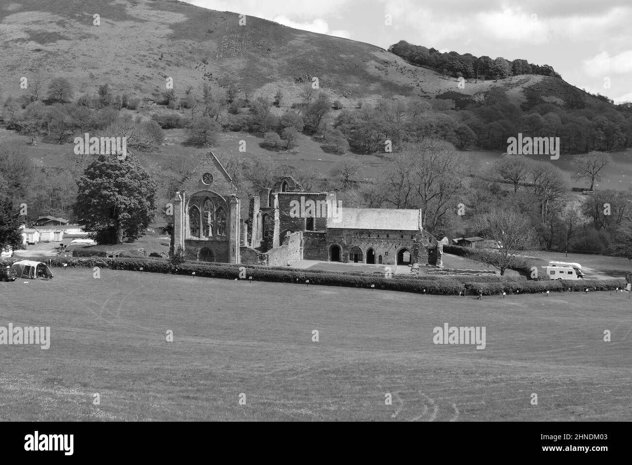L'abbaye de Valle Crucis est une abbaye cistercienne située à Llantysillio dans le Denbighshire, fondée en 1201 par le prince Madog ap Gruffydd Banque D'Images