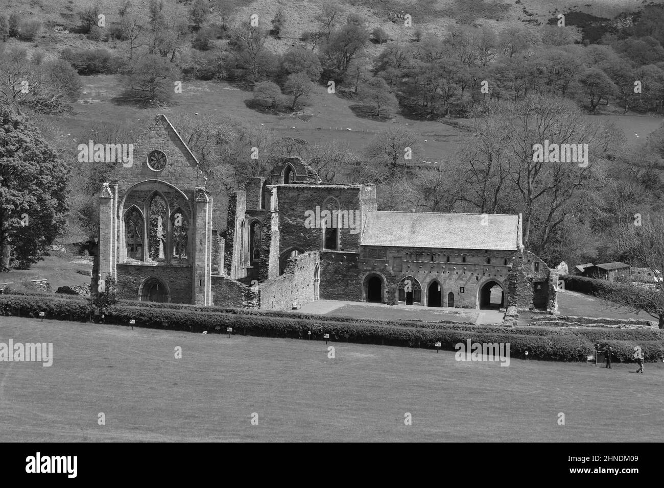 L'abbaye de Valle Crucis est une abbaye cistercienne située à Llantysillio dans le Denbighshire, fondée en 1201 par le prince Madog ap Gruffydd Banque D'Images