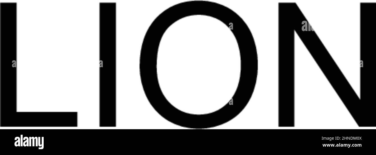 Icône de vecteur simple Lion.Modèle de conception de symbole d'illustration pour élément d'interface utilisateur Web mobile. Illustration de Vecteur