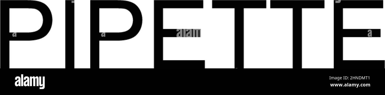 Pipette simple vecteur icône.Modèle de conception de symbole d'illustration pour élément d'interface utilisateur Web mobile. Illustration de Vecteur