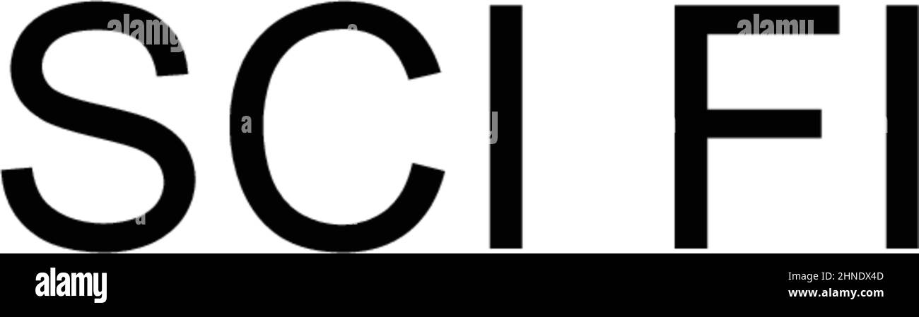 Icône de vecteur simple SCI fi. Modèle de conception de symbole d'illustration pour élément d'interface utilisateur Web mobile. Illustration de Vecteur