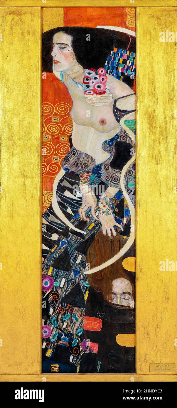Gustav Klimt, Judith II, (Salome), peinture, huile sur toile, 1909 Banque D'Images