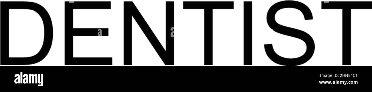 Icône de vecteur simple dentiste.Modèle de conception de symbole d'illustration pour élément d'interface utilisateur Web mobile. Illustration de Vecteur